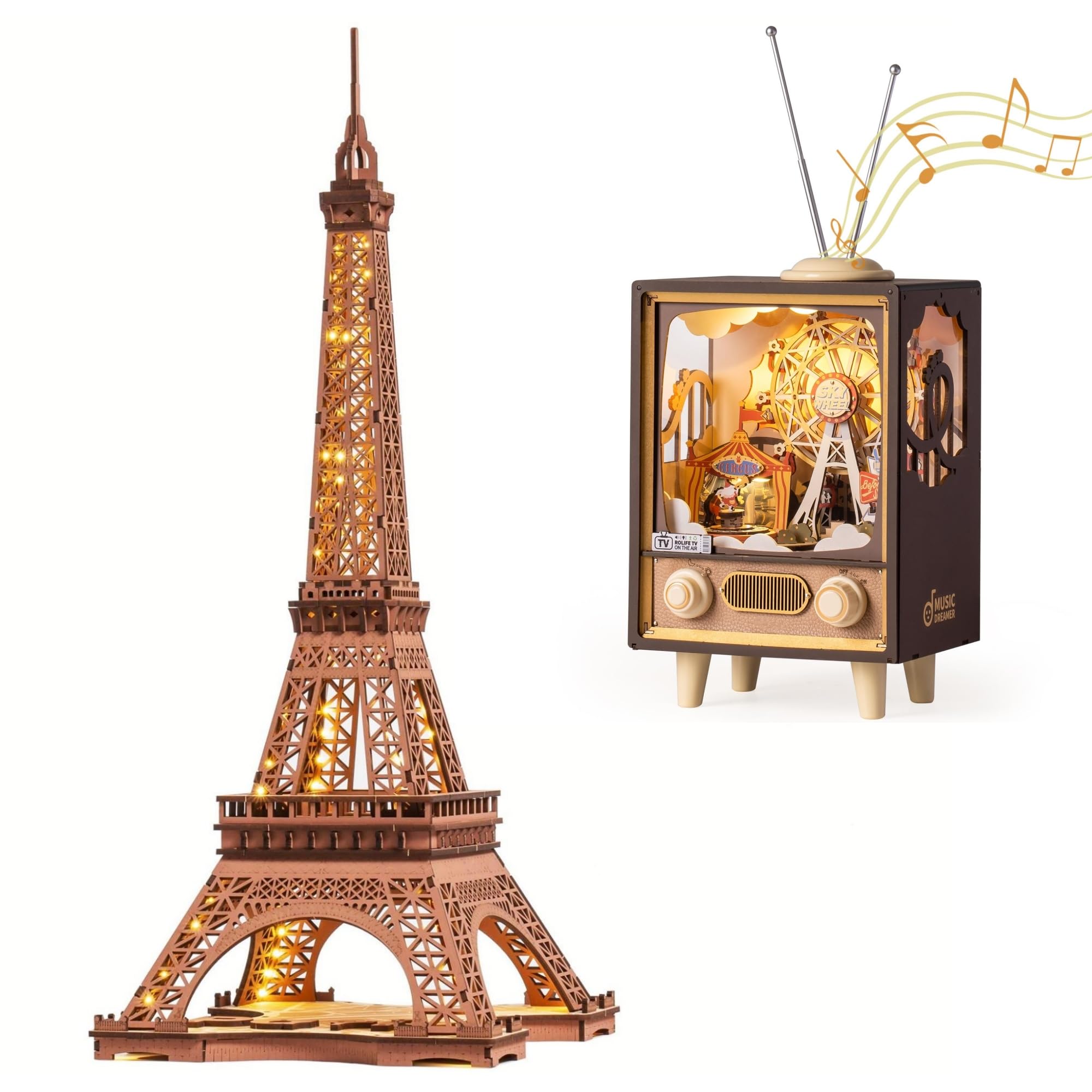 置物 handmade e Amazon.com: ROBOTIME 3D Puzzle for Adults DIY Model Building Kit